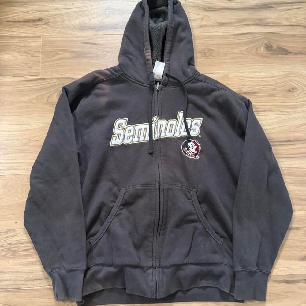 Vintage 00s Florida State Seminoles zip up hoodie embroidered faded size large